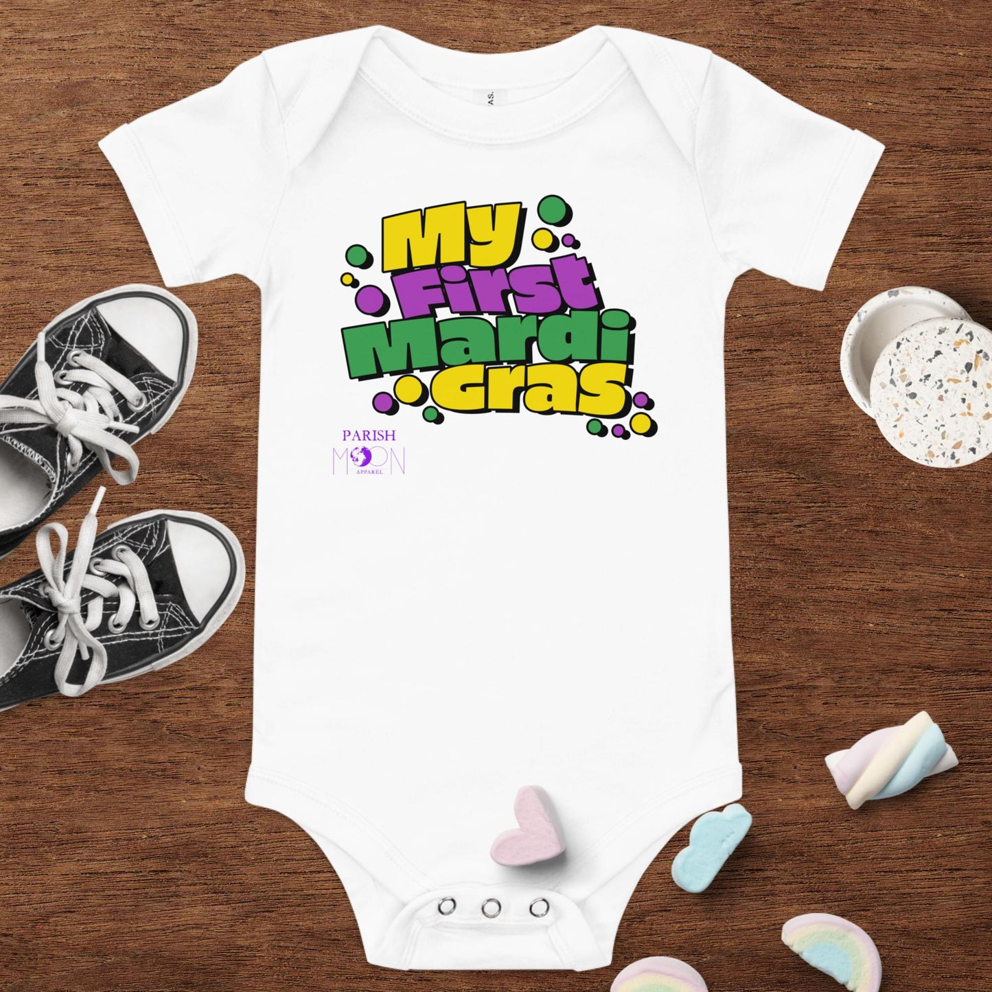 My First Mardi Gras Onesie