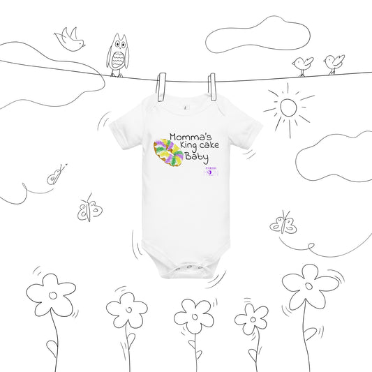 Momma's King Cake Baby Onsie