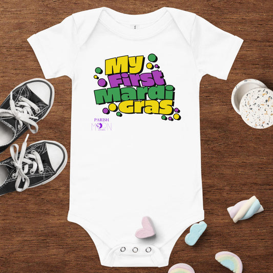 My First Mardi Gras Onesie