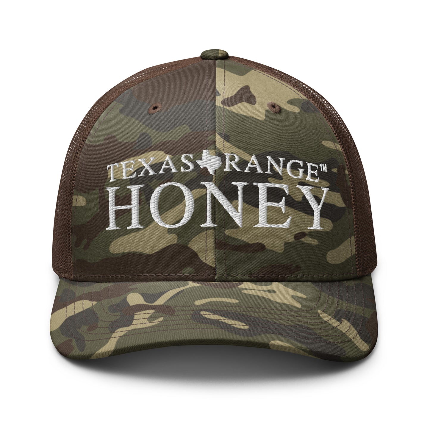 Texas Range Honey Camouflage trucker hat