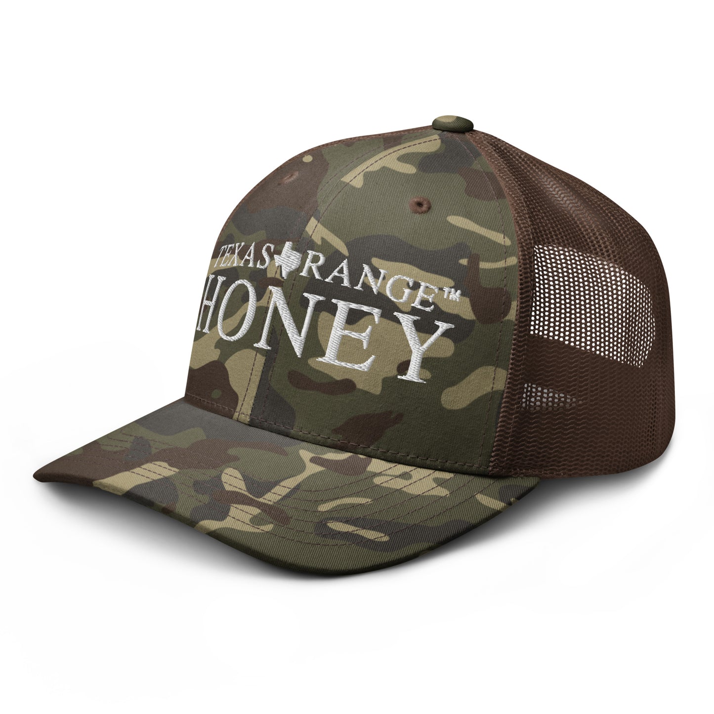 Texas Range Honey Camouflage trucker hat