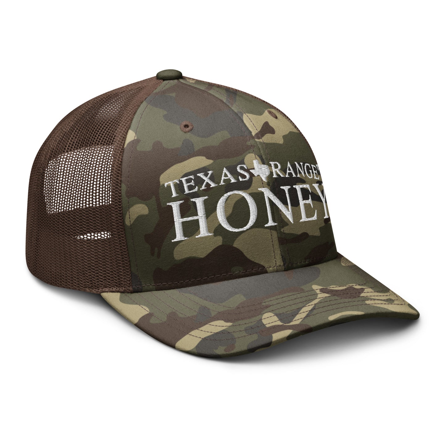 Texas Range Honey Camouflage trucker hat