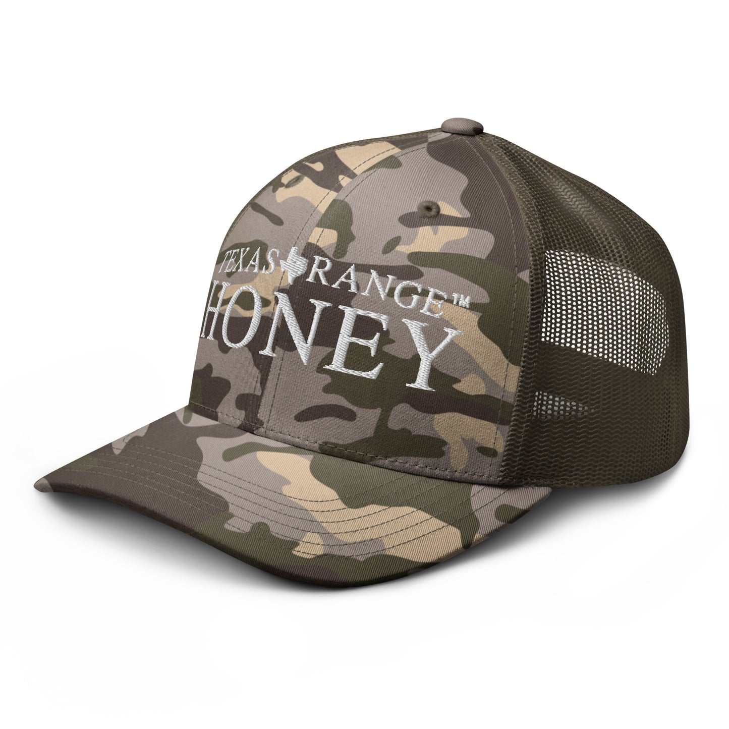 Texas Range Honey Camouflage trucker hat