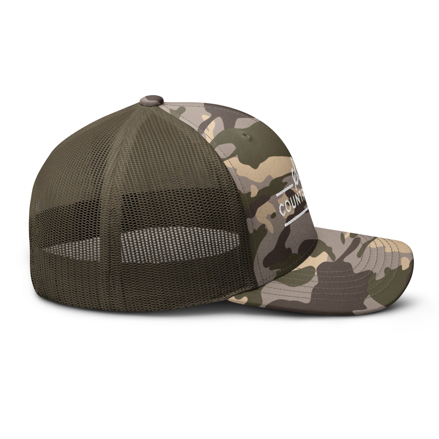 Sis's Country Store Camouflage trucker hat