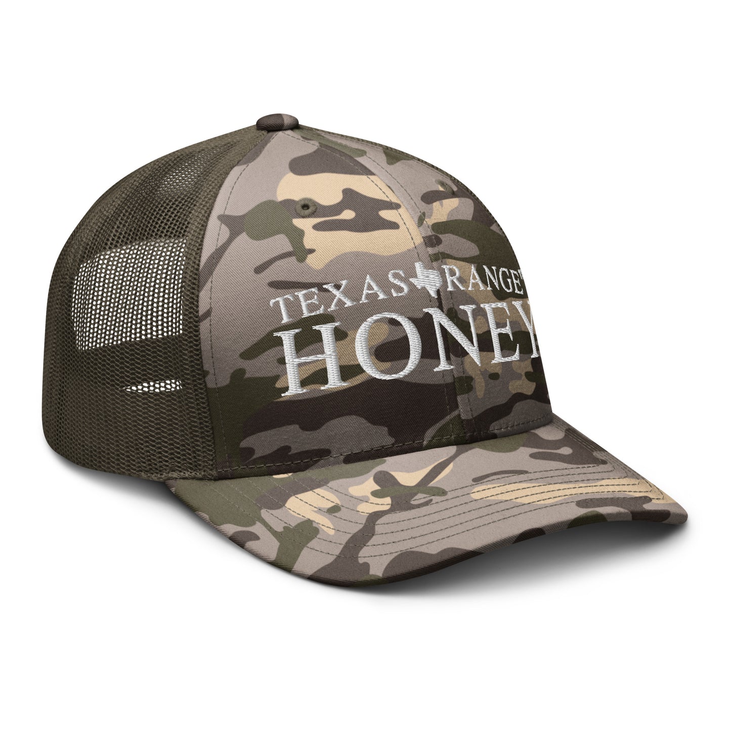 Texas Range Honey Camouflage trucker hat