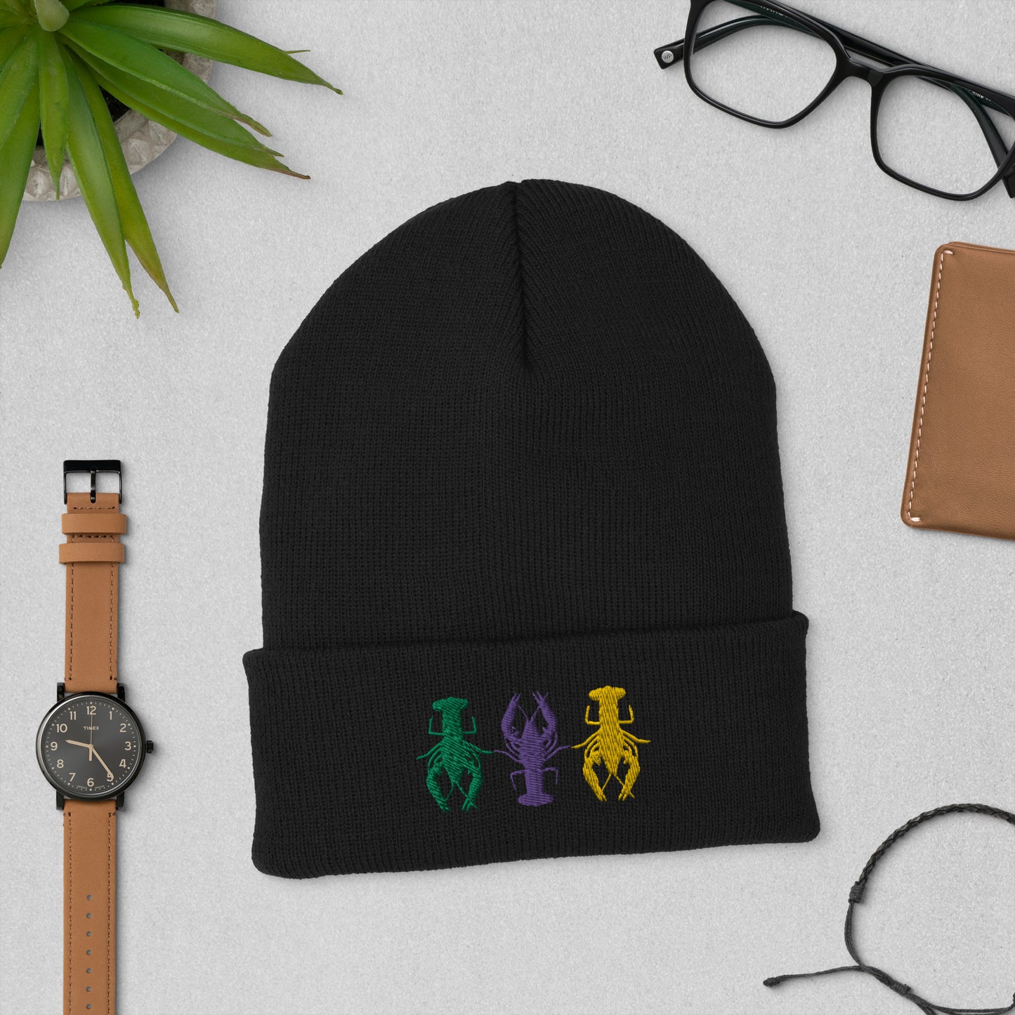 Mardi Gras Crawfish Beanie