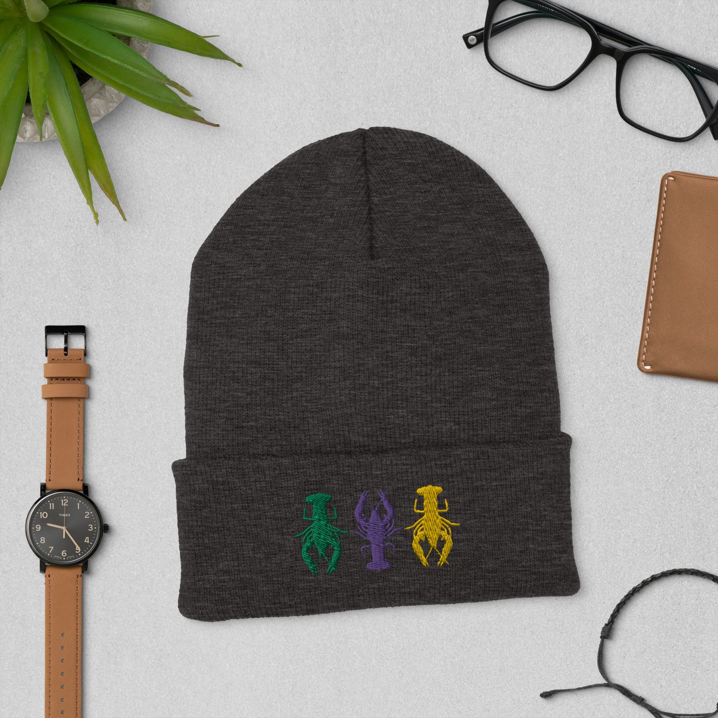 Mardi Gras Crawfish Beanie