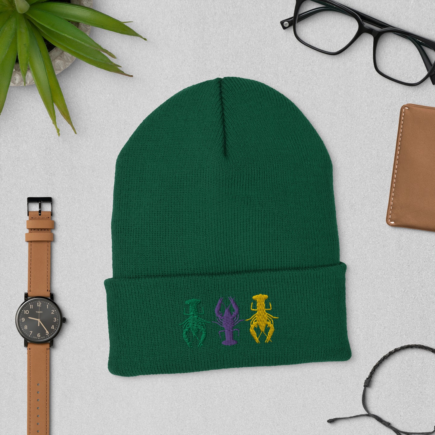 Mardi Gras Crawfish Beanie