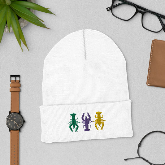 Mardi Gras Crawfish Beanie