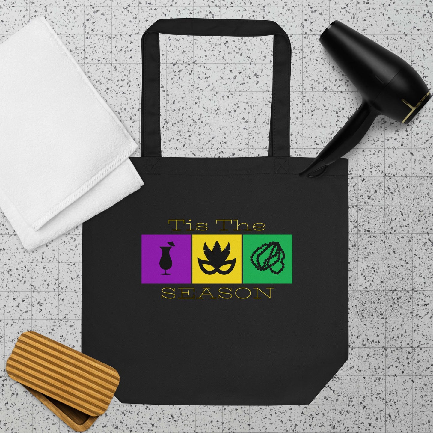 Tis The Season - Mardi Gras Tote
