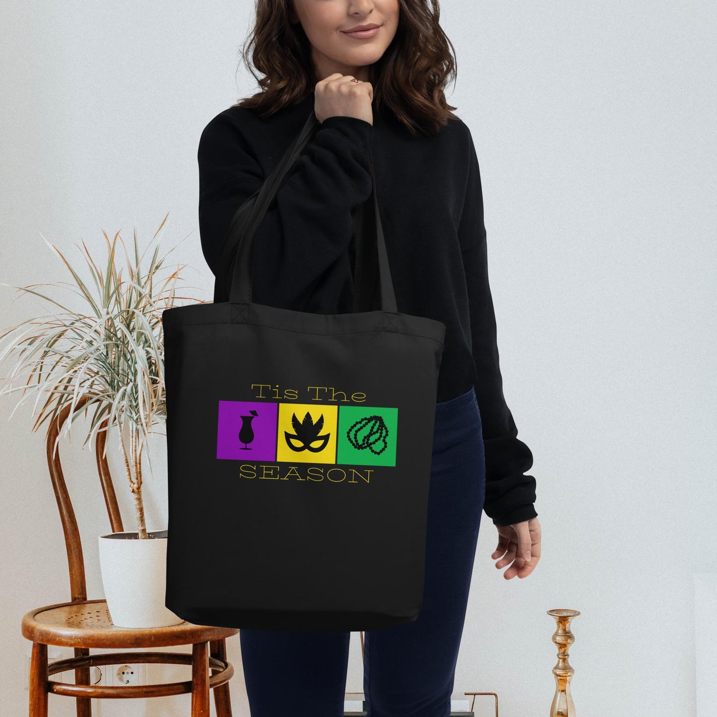 Tis The Season - Mardi Gras Tote