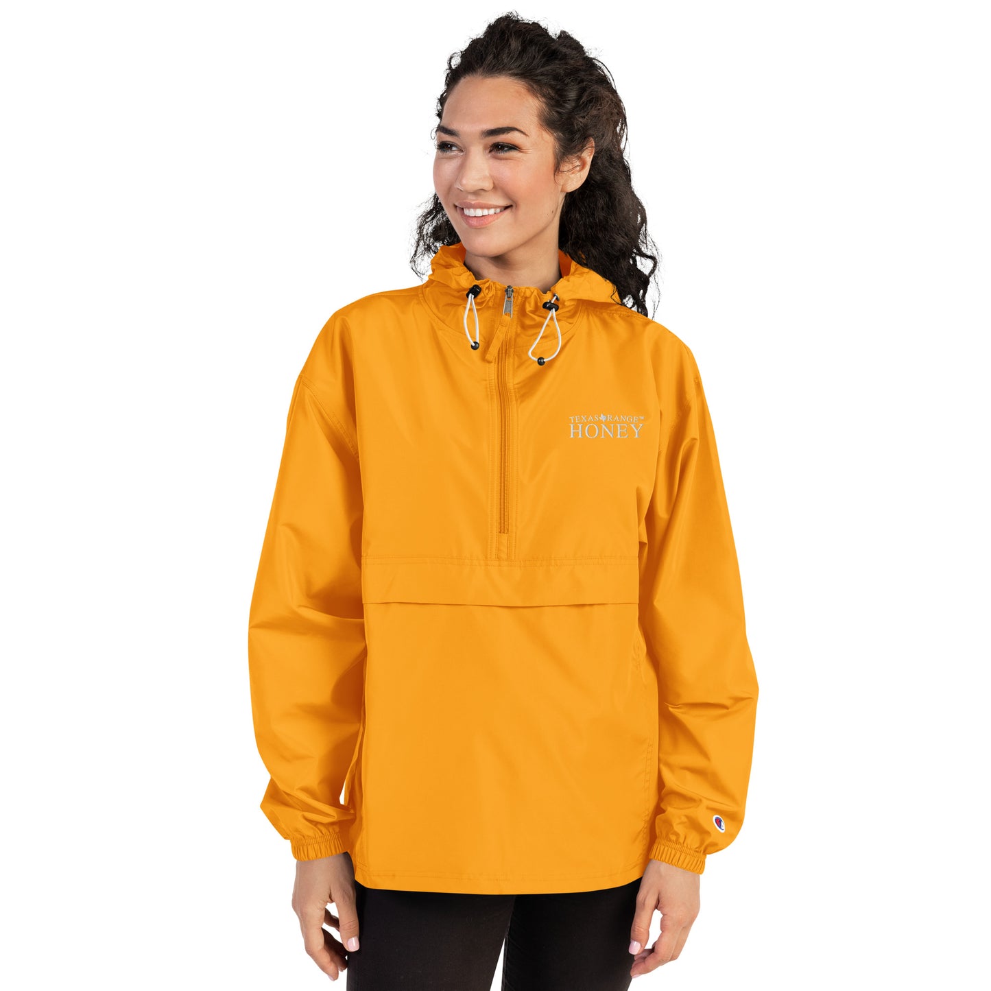 Texas Range Honey Embroidered Champion Packable Jacket