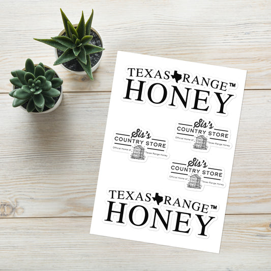 Sis's Country Store/Texas Range Honey Sticker sheet