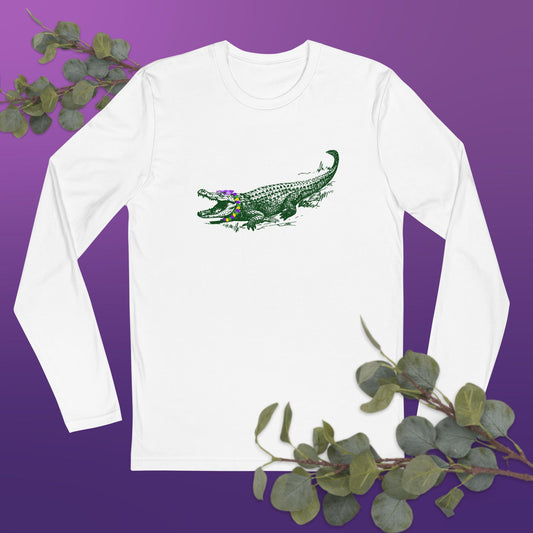 Mardi Gras Gator Long Sleeve