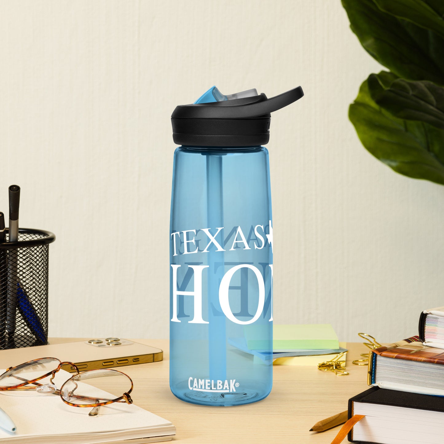 Texas Range Honey water bottle