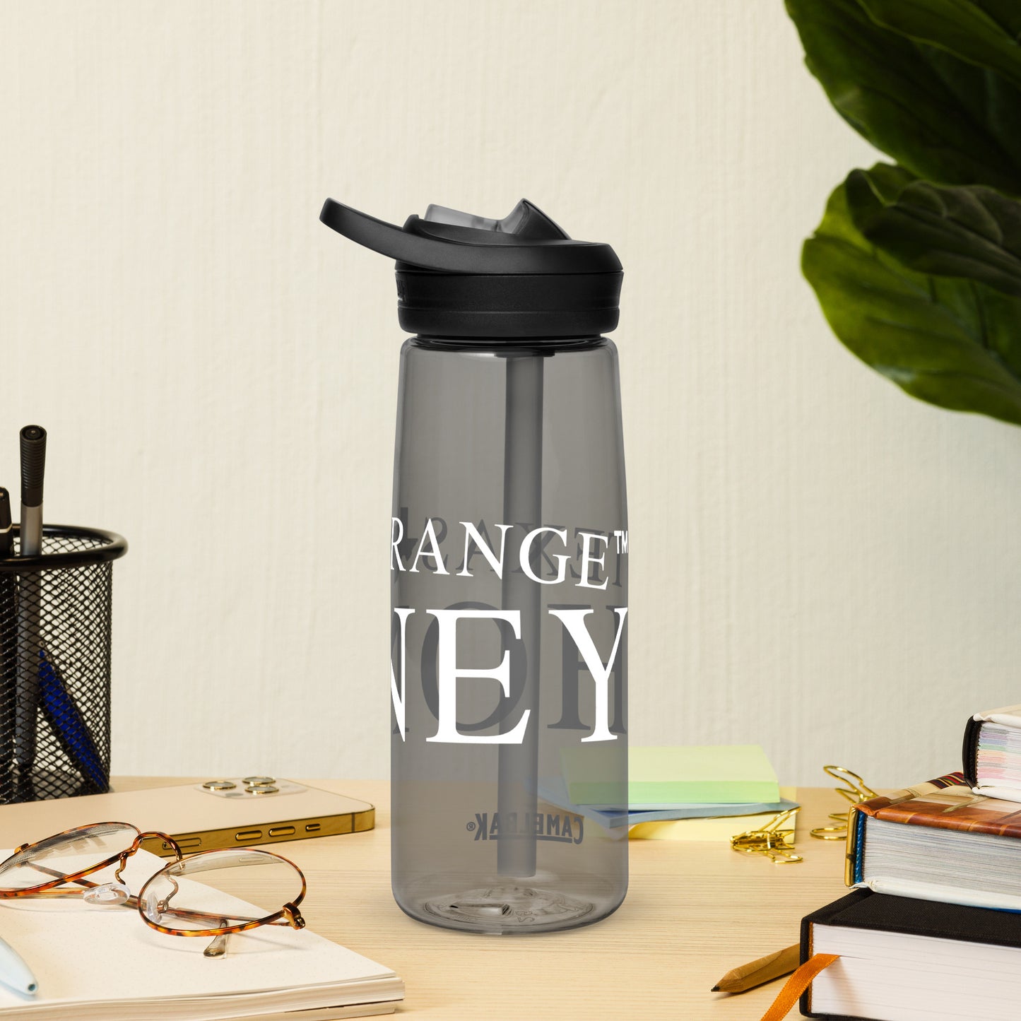 Texas Range Honey water bottle