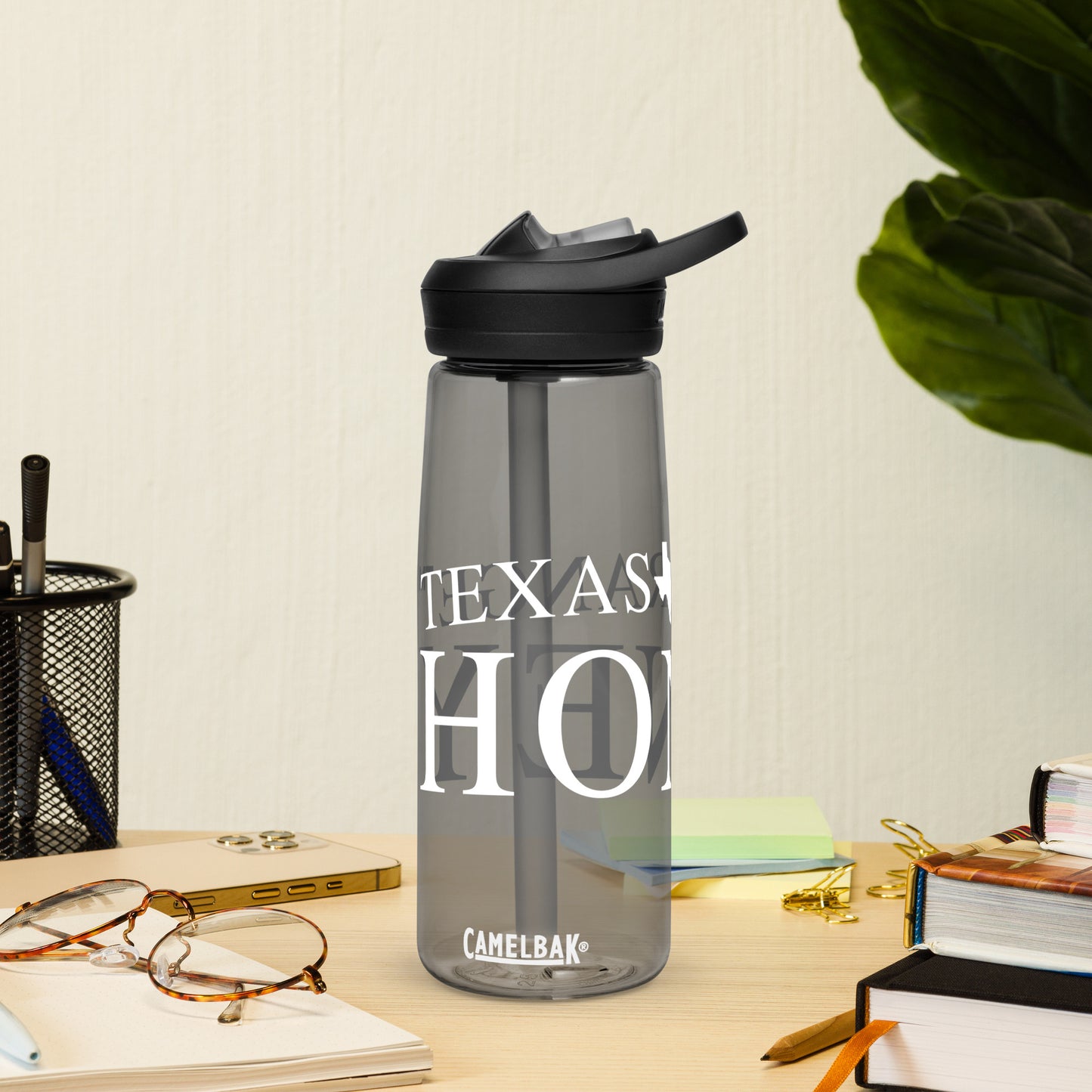 Texas Range Honey water bottle