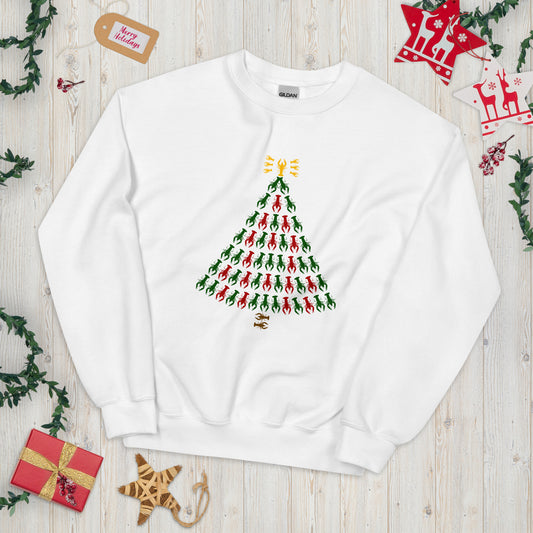 Crawfish Christmas Tree Sweatshirt