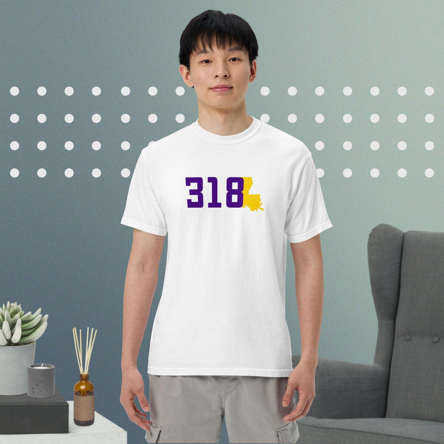 318 - Purple & Gold - Area Code T