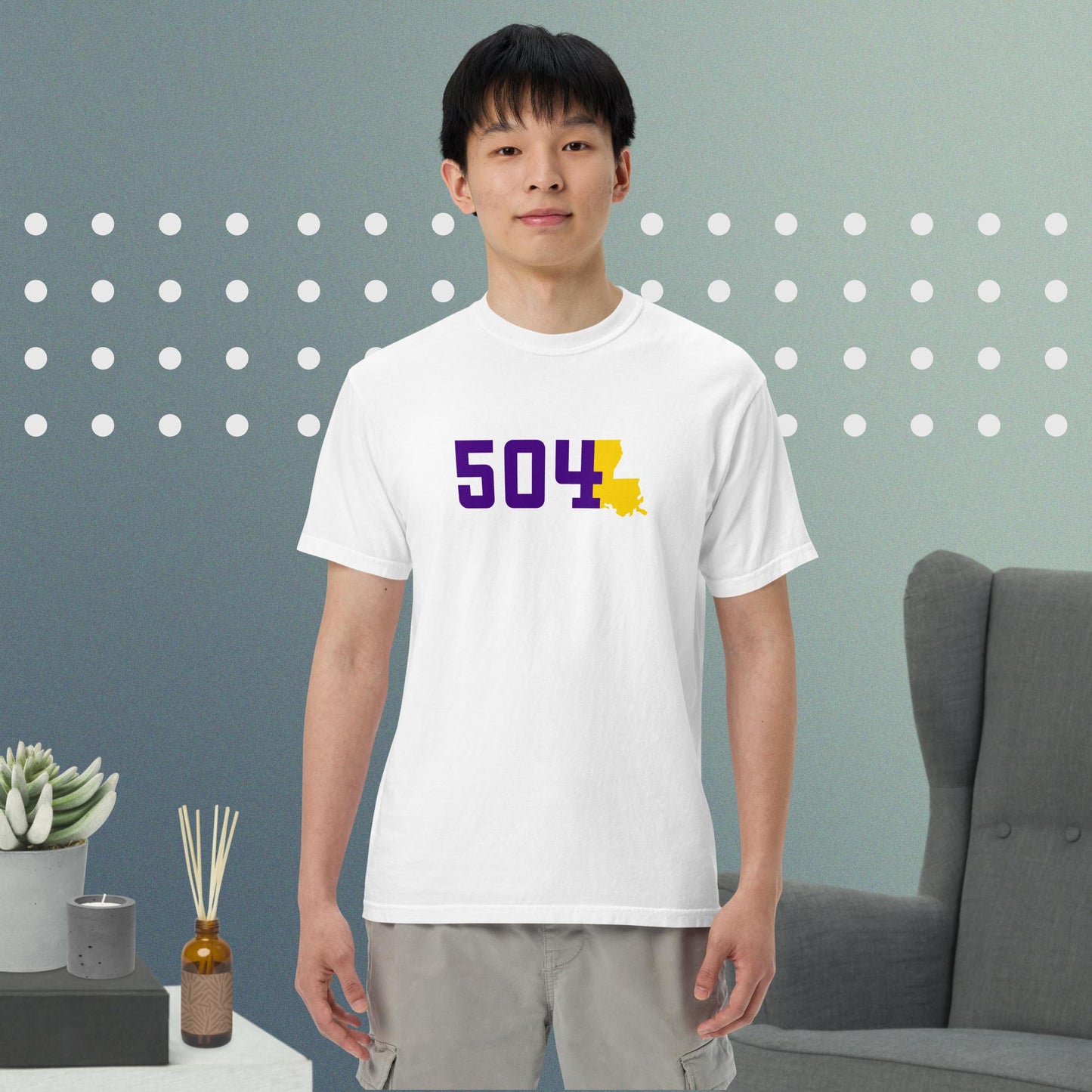 504 - Purple & Gold - Area Code T