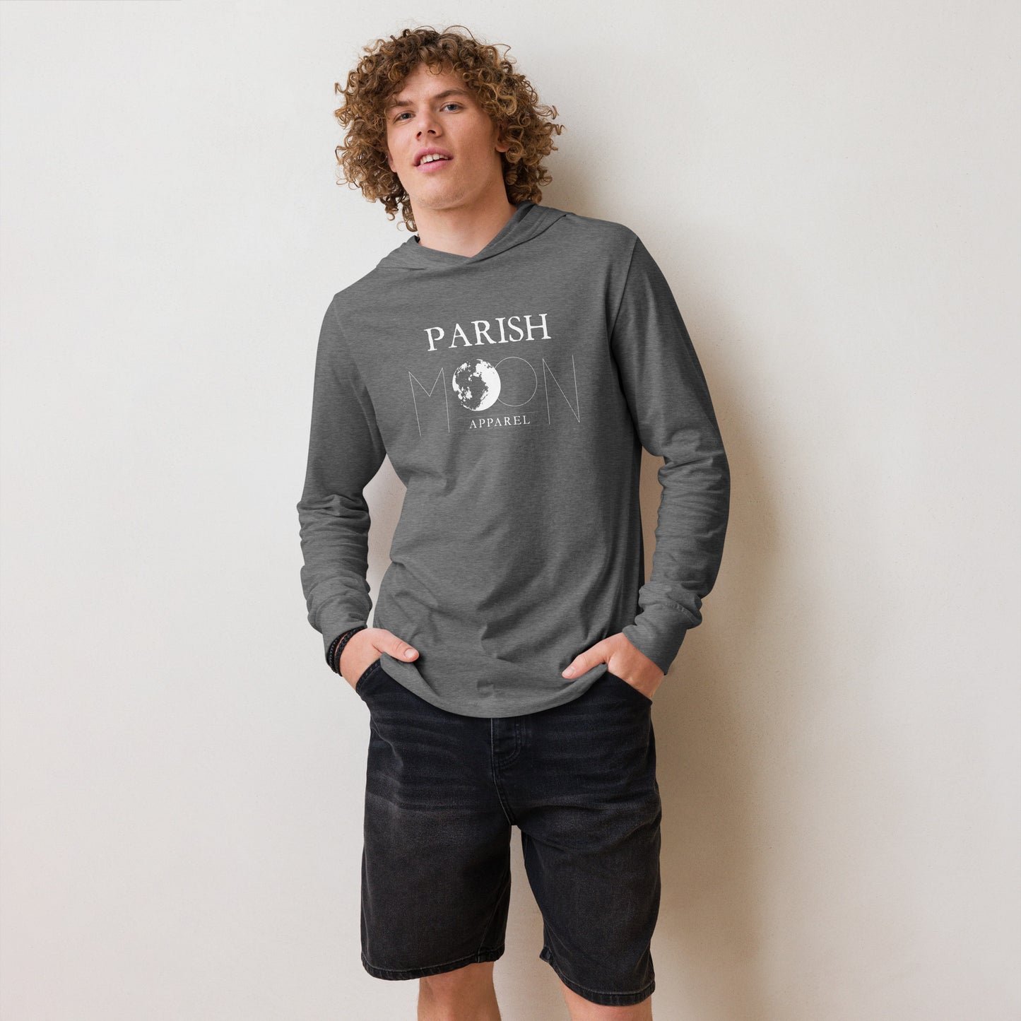 Parish Moon Hooded long-sleeve tee