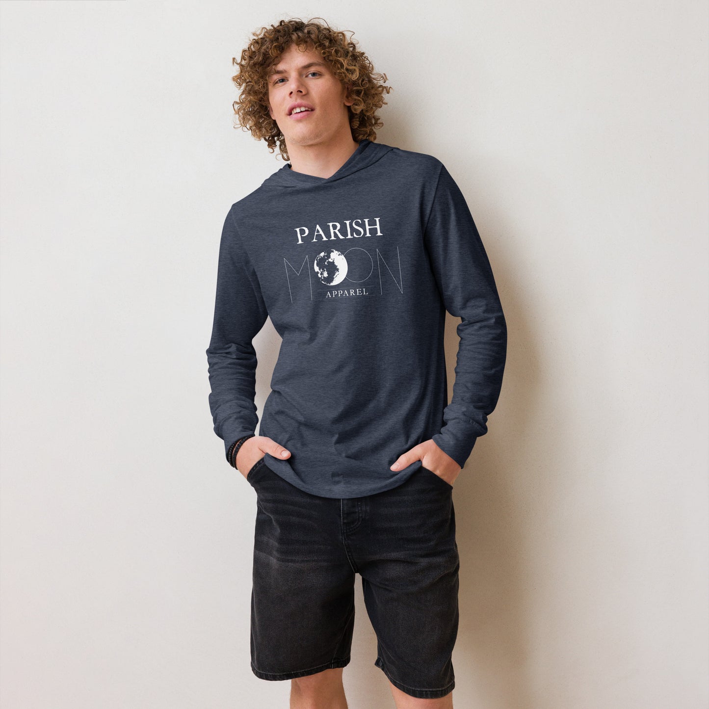 Parish Moon Hooded long-sleeve tee