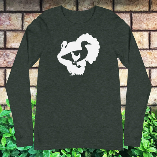 Chicken in the duck in the turkey Long Sleeve Tee