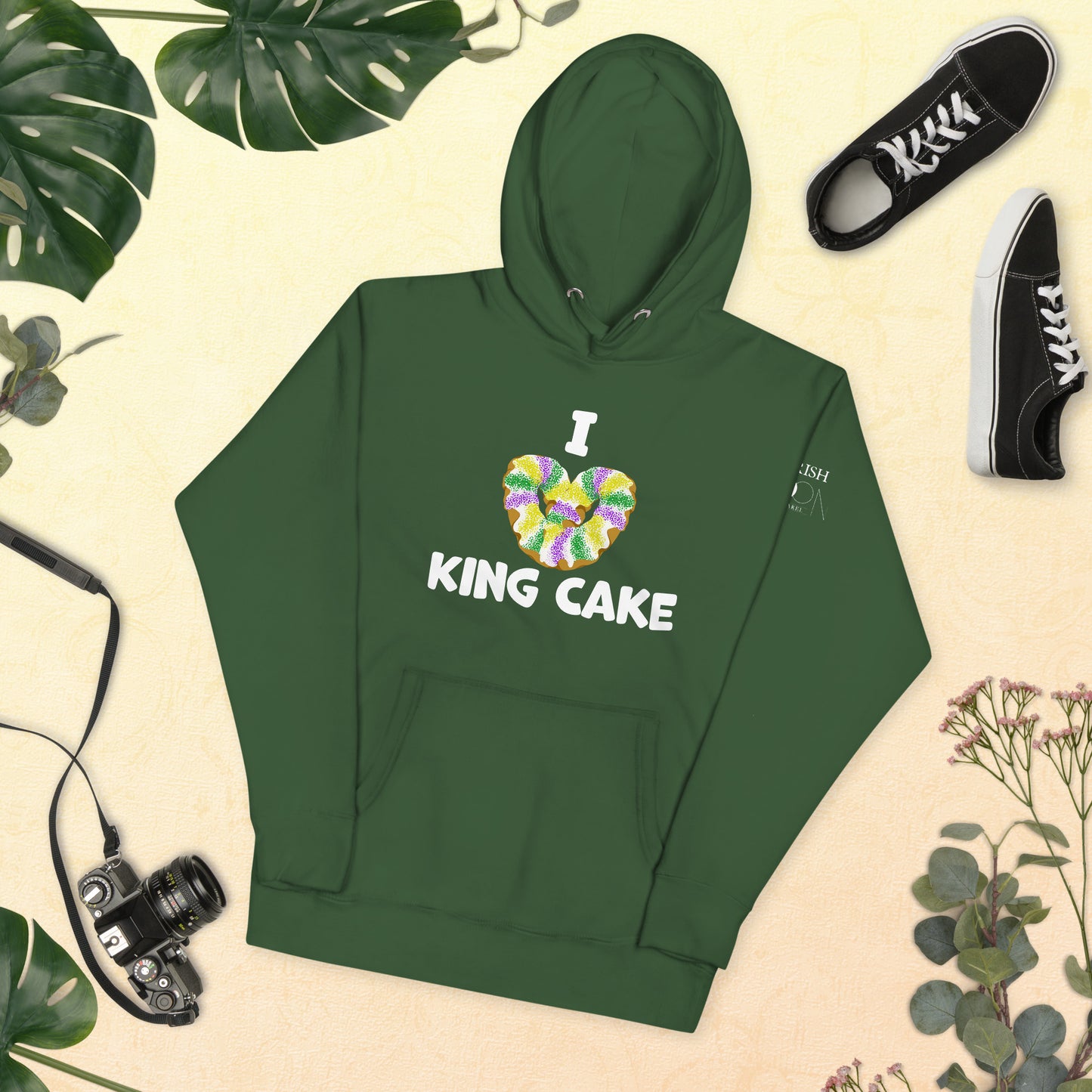 I heart King Cake Hoodie