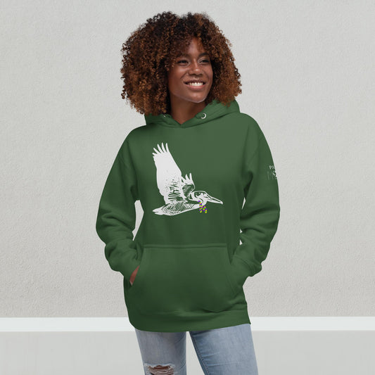 Mardi Gras Pelican Hoodie