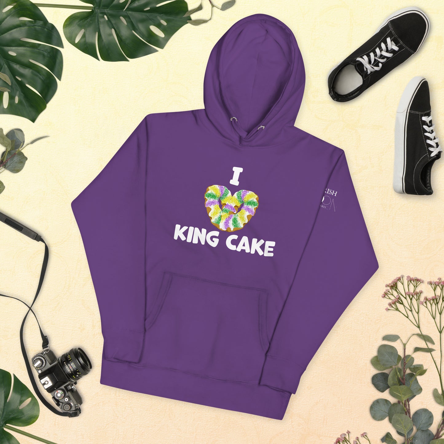 I heart King Cake Hoodie