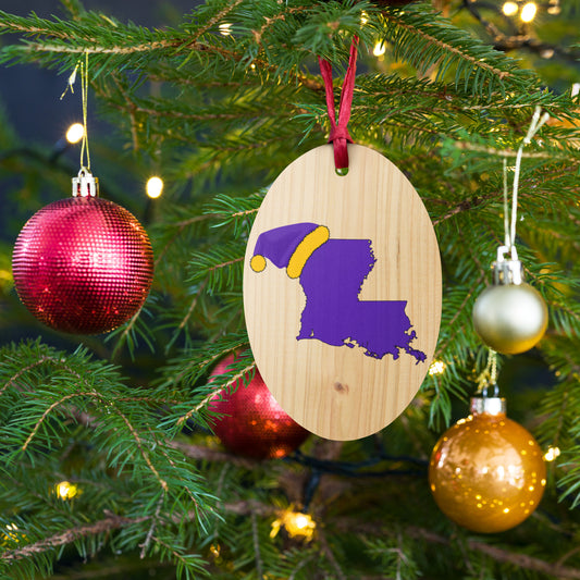 Louisiana Wooden ornament