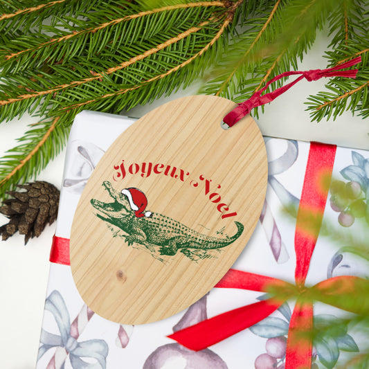 Joyeux Noel Wooden ornament