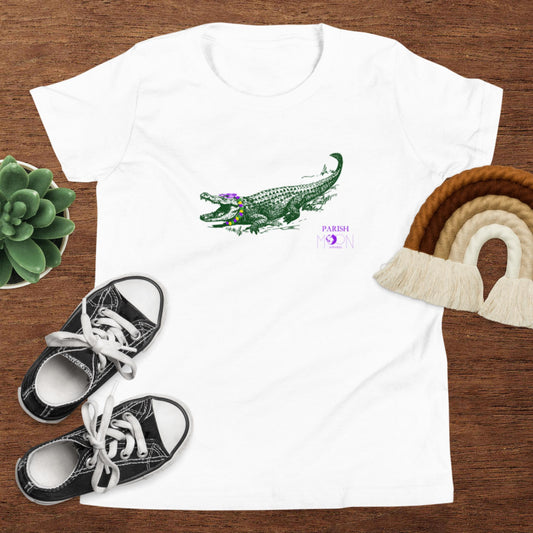 Mardi Gras Gator Kids T-Shirt